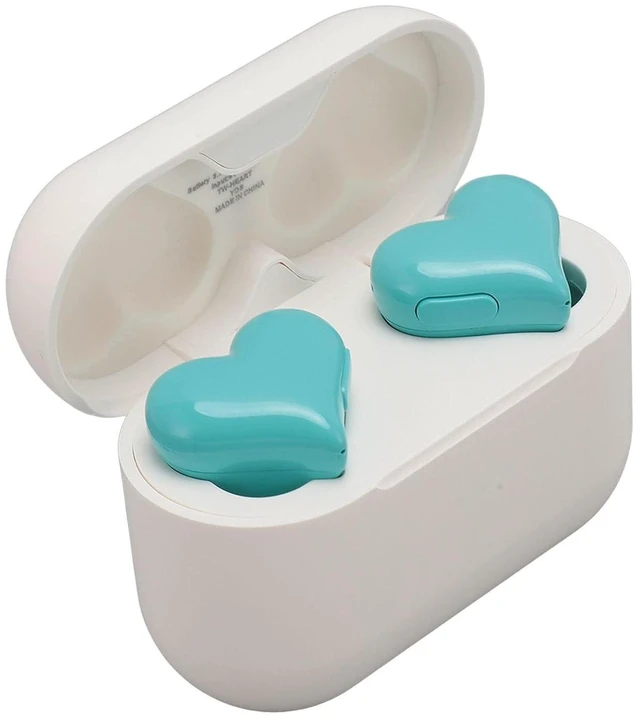 Main image of Heart Shaped Earbuds, 5.3 HiFi Stereo Sound Noise Canceling Earphones with Charging Case, Cute in Ear Earbuds for Lover Couples for Valentine Sport Travel (Light