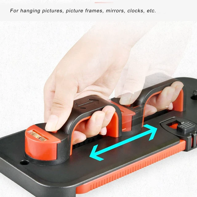 Alt view image 3 of 7 - Picture Hanging Tool with Level, Photo Frame Hanger Tool with Bubble Level, Picture Frame Level Ruler for Hanging Pictures, Mirrors, TVs, and Shelves