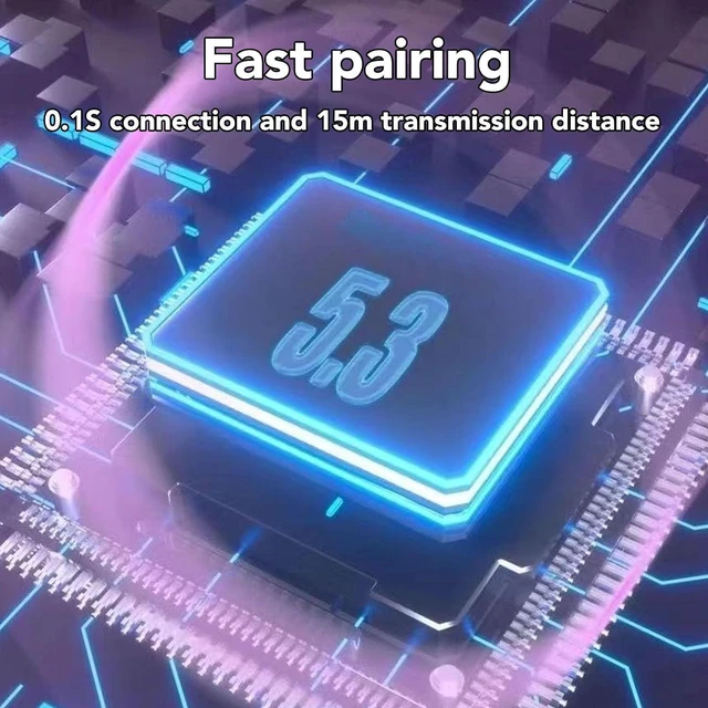 Alt view image 6 of 7 - Heart Shaped Earbuds, BT 5.3 HiFi Stereo Sound Noise Canceling Earphones with Charging Case, Cute in Ear Earbuds for Lover Couples for Valentine Sport Travel (Pu rple)