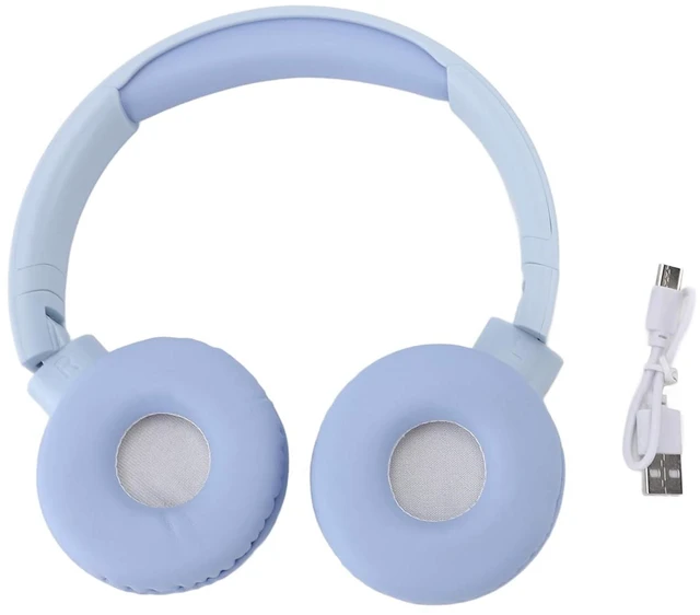 Alt view image 6 of 7 - Bluetooth Headphone, Stereo Deep Bass Lossless Over Ear Headphone, Noise Cancelling Foldable Gaming Headset with 3.5mm Port for Laptop Computer (Blue)
