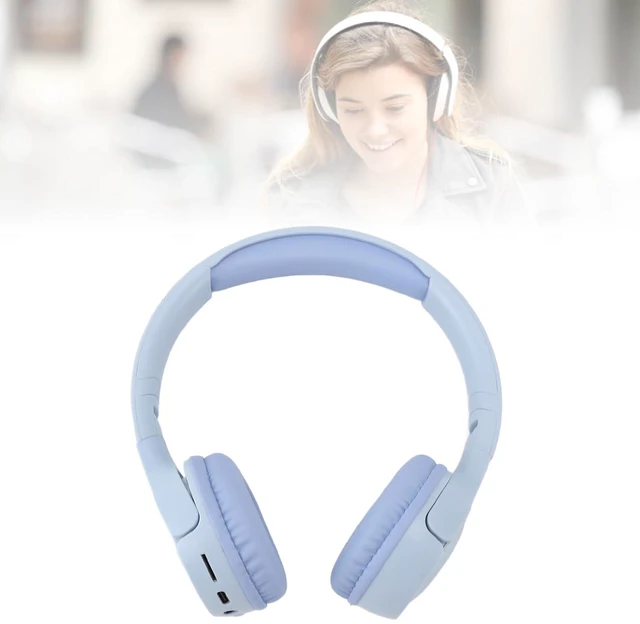 Alt view image 4 of 7 - Bluetooth Headphone, Stereo Deep Bass Lossless Over Ear Headphone, Noise Cancelling Foldable Gaming Headset with 3.5mm Port for Laptop Computer (Blue)