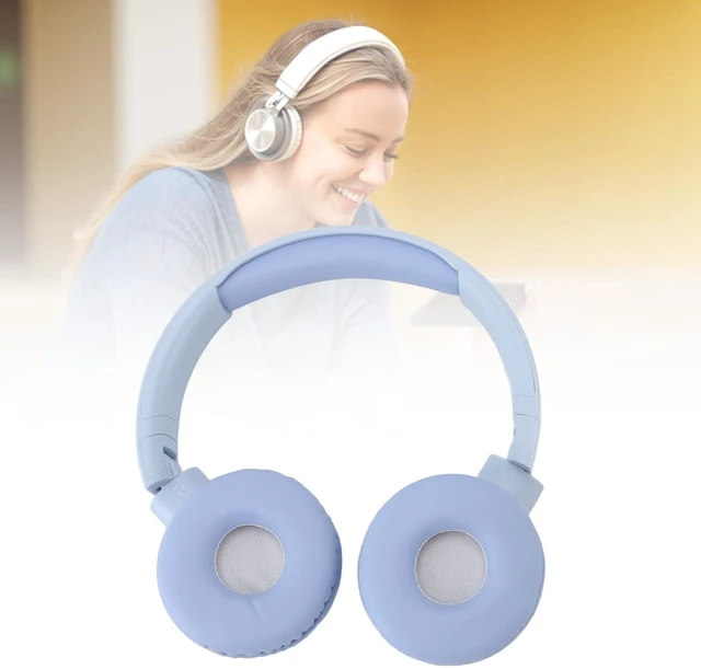 Alt view image 5 of 7 - Bluetooth Headphone, Stereo Deep Bass Lossless Over Ear Headphone, Noise Cancelling Foldable Gaming Headset with 3.5mm Port for Laptop Computer (Blue)