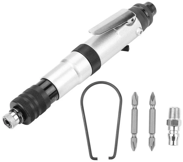 Main image of 1/4" Air Straight Pneumatic Screwdriver,1000RPM Mini Handhold Pneumatic Screwdriver Kit,Industrial Screw Driver Tool