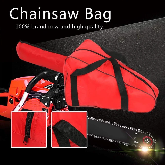 Alt view image 2 of 7 - Chainsaw Bag, Heavy-Duty Oxford Carrying Case, Portable Tool Holder, Chain Saw Carry Bag (20 inch - Red)