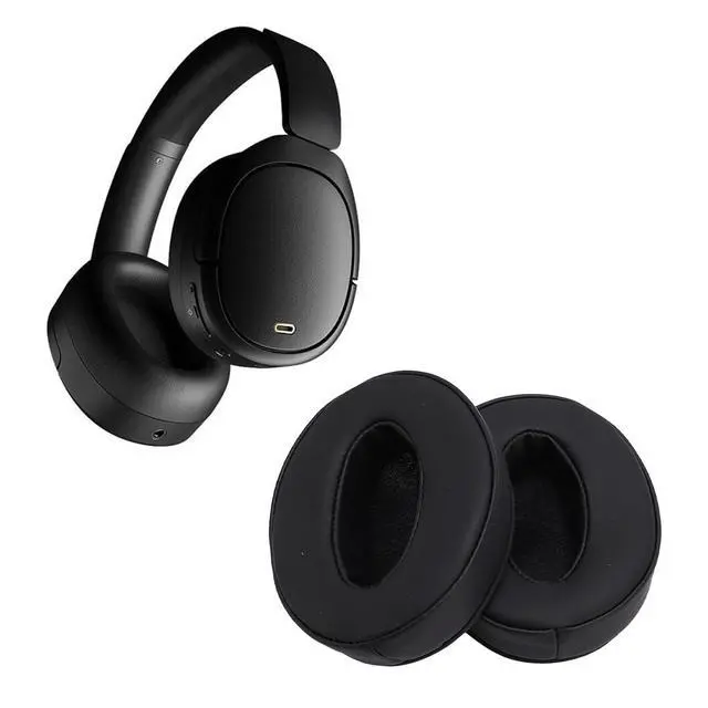 Alt view image 3 of 7 - Replacement Earpads for HD 4.50BT NC, 2 Pack Premium Protein Leather Ear Cushions with Memory Foam, Noise Isolation Replacement Ear Pads for HD 4.40BT / HD 458BT (Black)