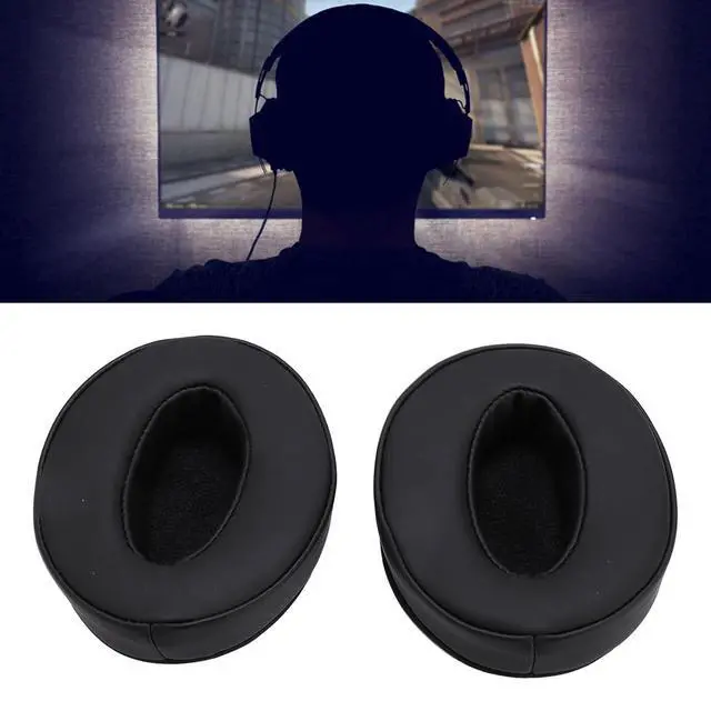 Alt view image 4 of 7 - Replacement Earpads for HD 4.50BT NC, 2 Pack Premium Protein Leather Ear Cushions with Memory Foam, Noise Isolation Replacement Ear Pads for HD 4.40BT / HD 458BT (Black)