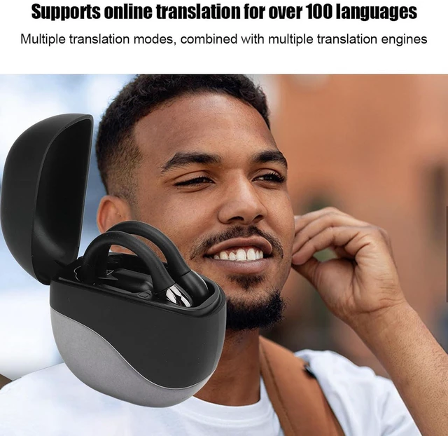 Alt view image 2 of 7 - M62 Language Translator Earbuds, 133 Languages Real Time Two Way Cordless Bluetooth Translation Device with App, TWS Noise Reduction, Voice Control, Ideal for Travel and Business