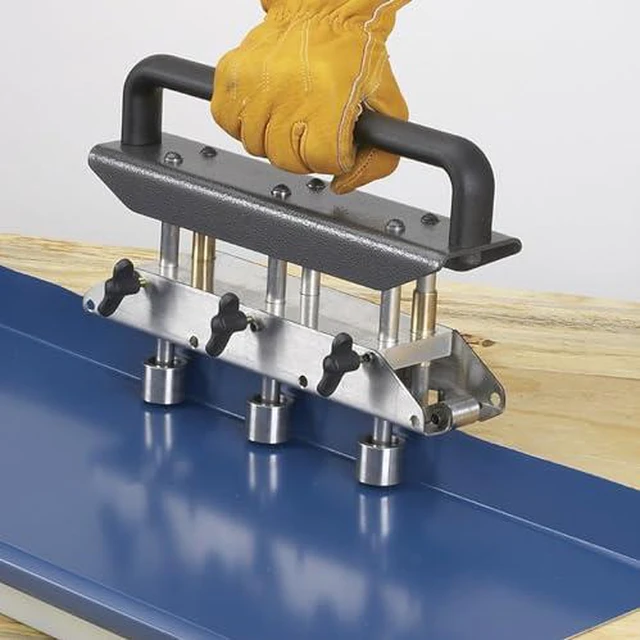 Alt view image 3 of 7 - Three Station Roller Bender, 090 Degree Angle 13130mm Bending Roller Metal Bending Tool, Standing Seam Roofing Tools, More Even Bending, Not Limited by Length