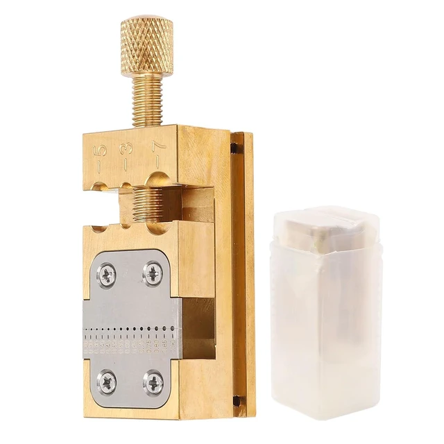 Alt view image 6 of 7 - Brass Bench Vise Watch Repair Tool Clamp for Holding Hands Wheel and Pins 0.2-0.9mm Aperture