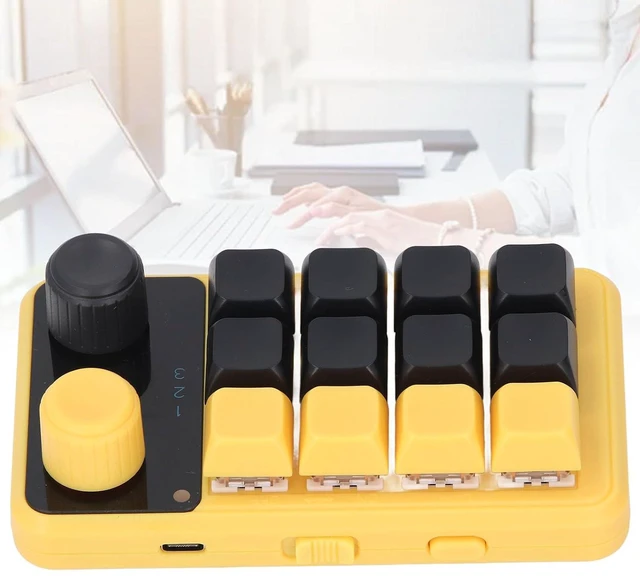 Alt view image 5 of 7 - One Handed Programmable Mechanical Keyboard, 12 Keys Knob Red Switch RGB Programmable Keypad, 12 Keys Mechanical Gaming Keypad