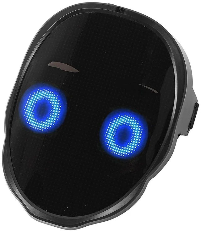 Main image of LED Luminous Face Cover, BT Mobile APP Programmable Gesture Sensing Lighted Cover with 46x58 LED, 30 Pictures, 40 Animations, for Shining Classes