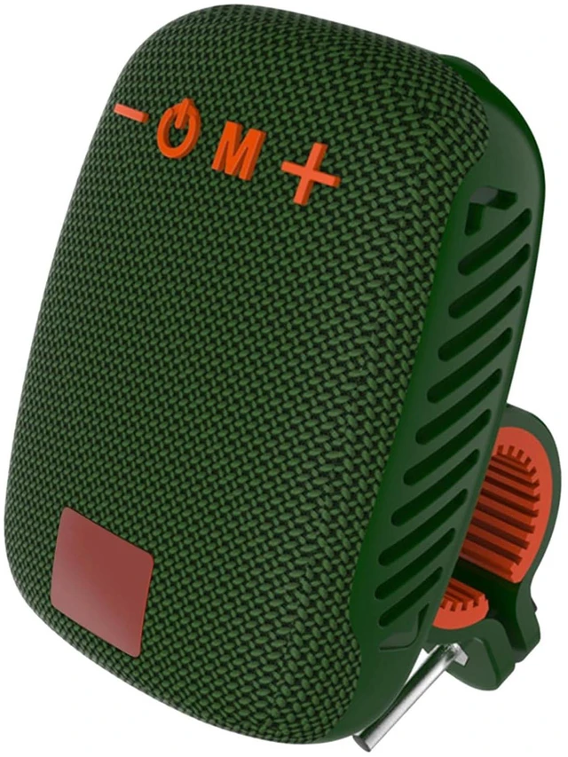 Alt view image 6 of 7 - Portable Bluetooth Speaker for Bike, TG392 IPX5 Travel Outdoor Speaker with Mount, Built in FM Radio, Stereo Handlebar Speaker for Electric Scooters (Green)