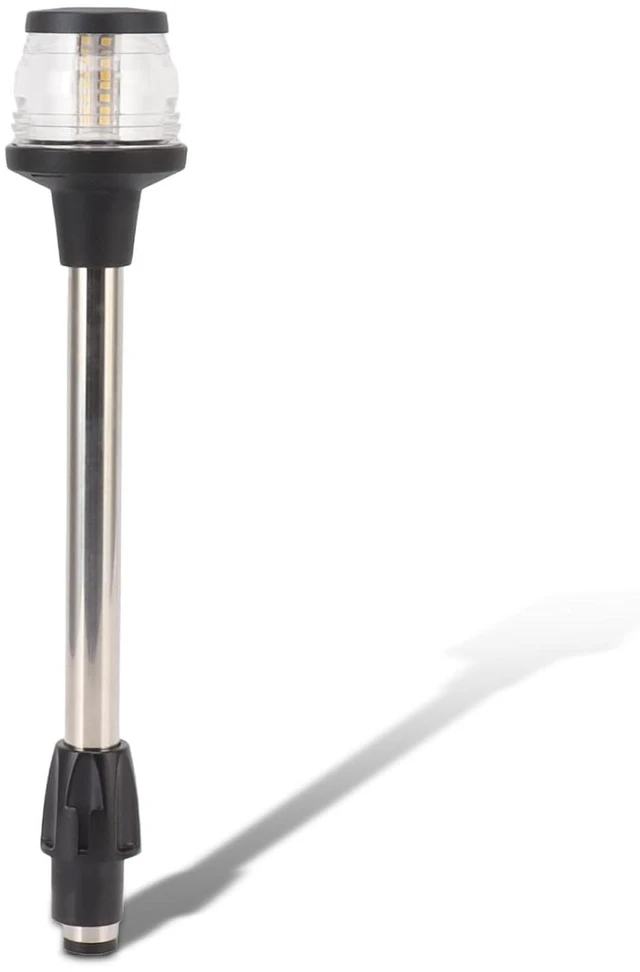 Main image of Boat Stern Light, 12 Inches LED Anchor Light, 2NM Visibility Marine All Round Lights, IP65 360 Degree All Round 4000-4500K Anchor Pole Light for Pontoon and Fishing Boat