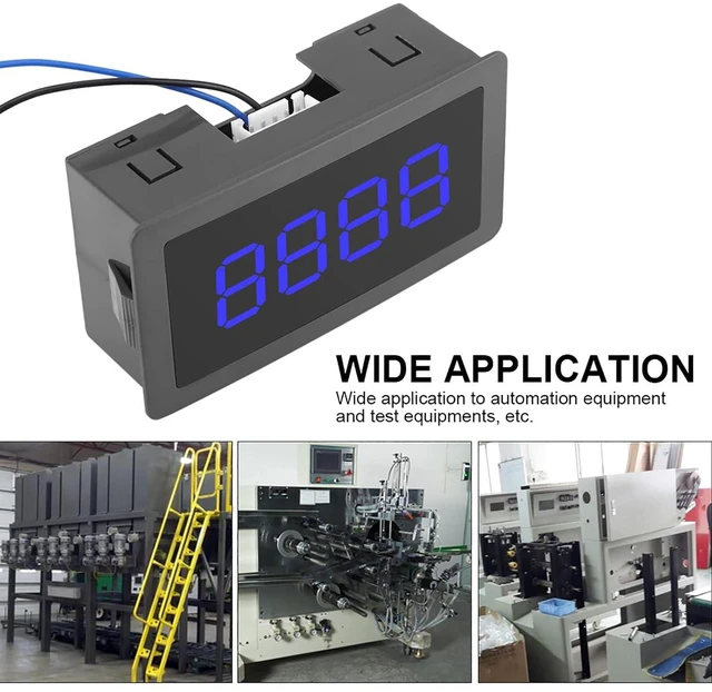 Alt view image 3 of 7 - Digital LED Counter, Exquisite Workmanship Superior Performance Digital Counter Good Stability for Measurement (Blue)