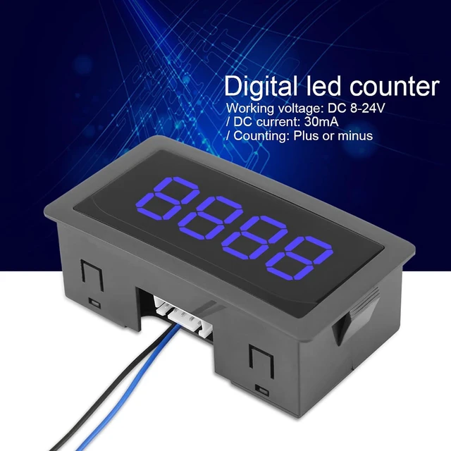 Alt view image 4 of 7 - Digital LED Counter, Exquisite Workmanship Superior Performance Digital Counter Good Stability for Measurement (Blue)