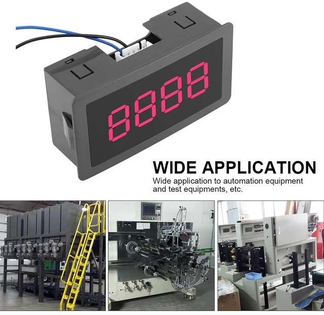 Alt view image 3 of 7 - Digital LED Counter, Exquisite Workmanship Superior Performance Digital Counter Good Stability for Measurement (Red)