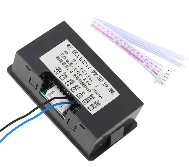 Alt view image 5 of 7 - Digital LED Counter, Exquisite Workmanship Superior Performance Digital Counter Good Stability for Measurement (Red)