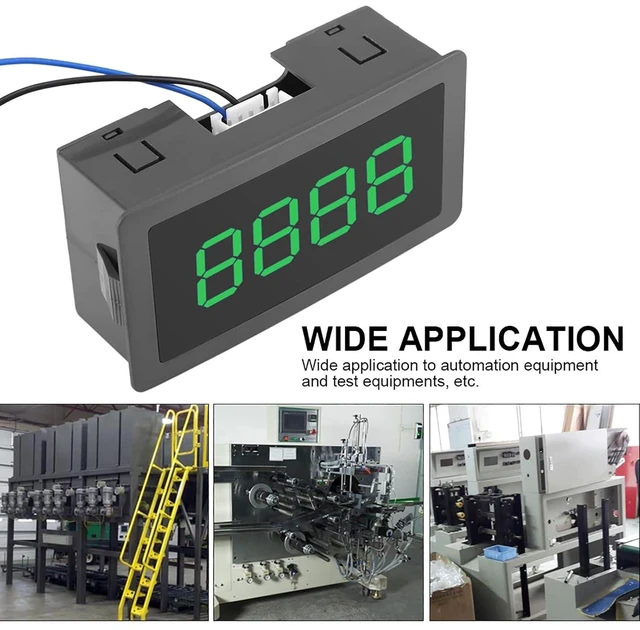 Alt view image 3 of 7 - Digital LED Counter, Exquisite Workmanship Superior Performance Digital Counter Good Stability for Measurement (Green)