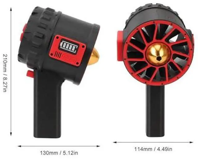 Alt view image 5 of 7 - Blower Dry Mini Blower, 3000W 5000G Thrust Electric Air Duster, 90mm High Speed Stepless Portable Hand Held Blower, Blower Car Dryer for Keyboard, Car, Camping