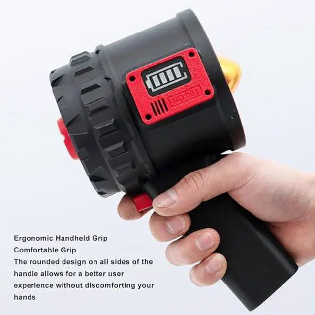 Alt view image 3 of 7 - Blower Dry Mini Blower, 3000W 5000G Thrust Electric Air Duster, 90mm High Speed Stepless Portable Hand Held Blower, Blower Car Dryer for Keyboard, Car, Camping
