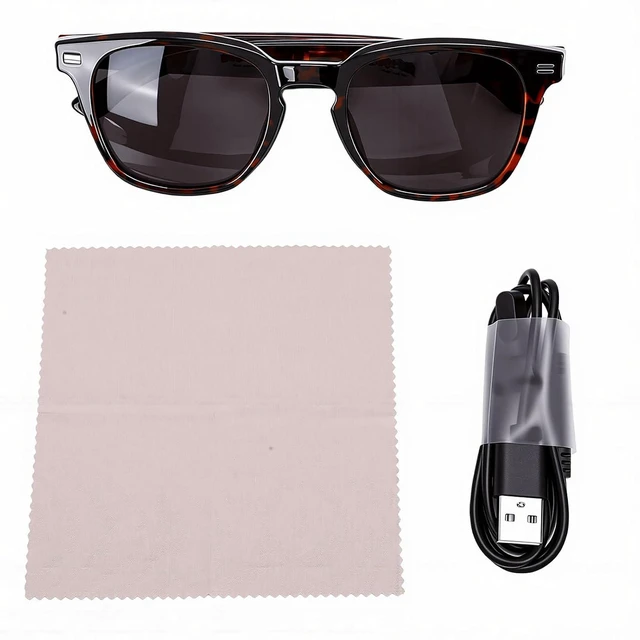 Alt view image 7 of 7 - Smart Audio Glasses, Bluetooth 5.4 with Dual Microphones and Open Speakers for Calls and Music, for Sports Travel Driving and Business