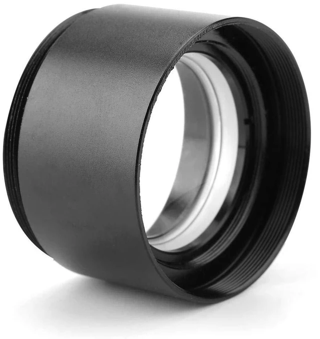 Alt view image 5 of 7 - 0.5X Auxiliary Objective Lens, Stereo Microscope Objective Lens, 48mm Mounting, Black, Aluminum Alloy, LED, 0.5X Magnification