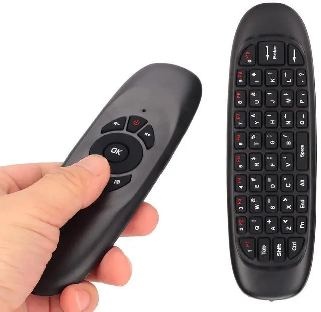 Alt view image 6 of 7 - Air Mouse, 2.4GHz Keyboard with USB Receiver and Cable, Universal TV Remote Air Mouse Remote for PC TV, Plug and Play