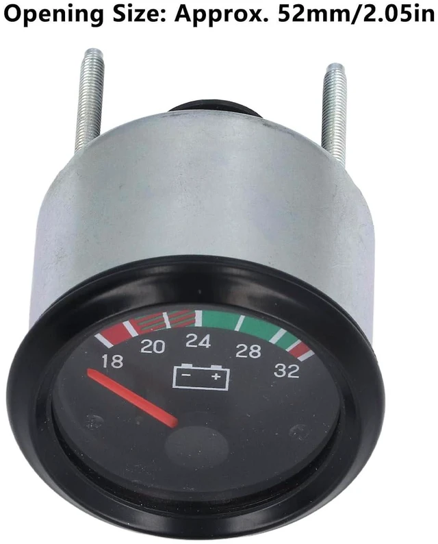 Alt view image 3 of 7 - 52mm Voltage Gauge, 24V (18-32V) Digital LED Voltmeter and Volt Meter Universal for Car Marine Boat Automotive