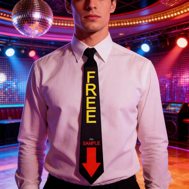 Alt view image 4 of 7 - Voice Activated LED Tie, Lightweight Breathable Mesh with Music Sync Voice Control, for Party Host Cosplay Nightclub Dancing