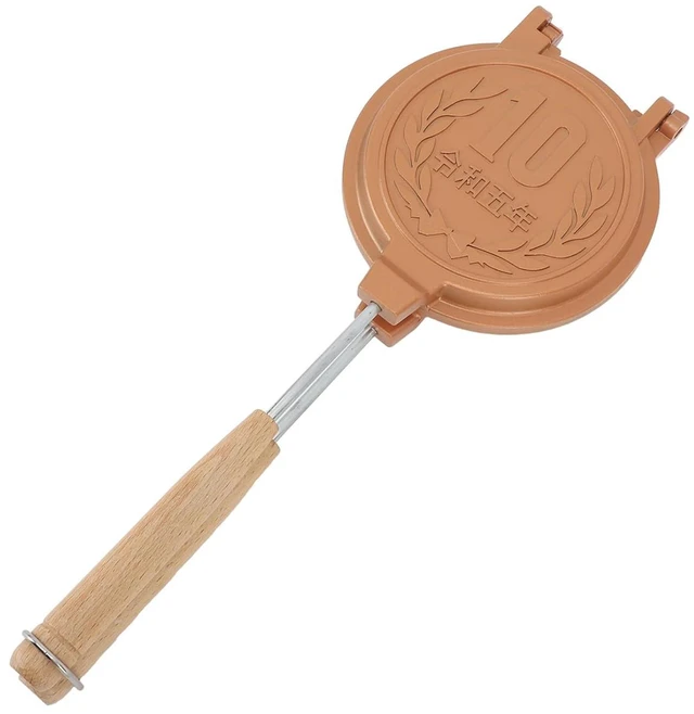 Alt view image 3 of 7 - Hot Sandwich Maker, Waffle Maker Hot Dog Toaster Double Sided Sandwich Baking Pan with Long Handle, Grilled Cheese Maker Nonstick Sandwich Maker Flip Grill Pan for Breakfast