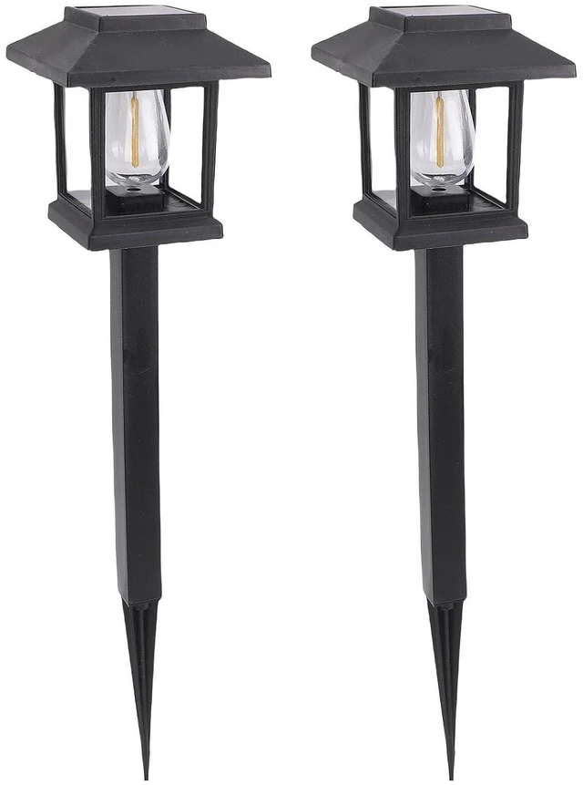 Main image of Solar Pathway Lights, 2PCS LED Light Sensor, IP44 Solar Powered Outdoor Light for Garden Yard Walkway Landscape Decor