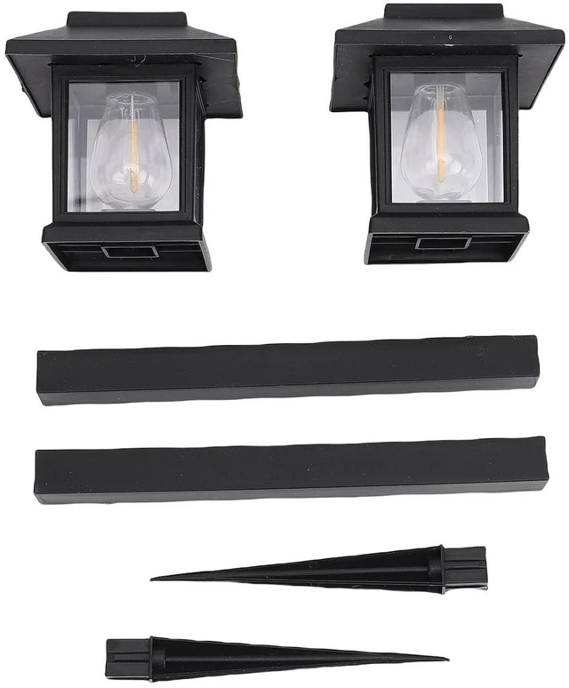 Alt view image 6 of 7 - Solar Pathway Lights, 2PCS LED Light Sensor, IP44 Solar Powered Outdoor Light for Garden Yard Walkway Landscape Decor