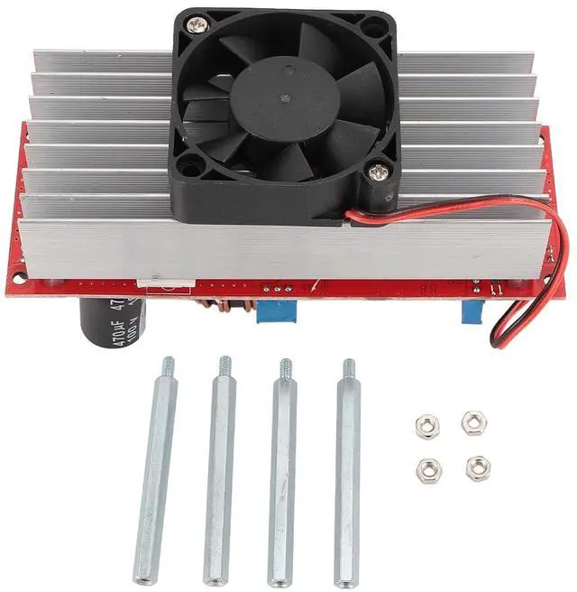 Main image of 1800W 40A DC to DC Boost Power Module, 10V60V to 1290V Step Up Converter for Industrial Equipment, High Power Consumption Applications with Overheat Guard, Supports High Currents