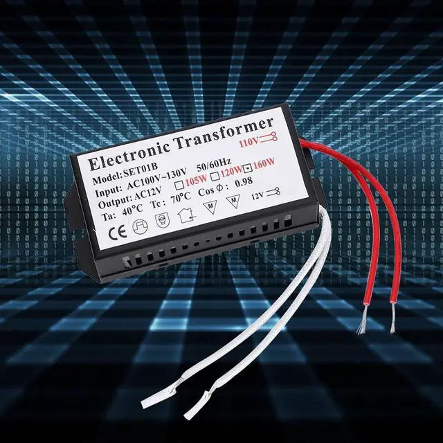 Alt view image 4 of 7 - Full Power No Noise Electronic Transformer, Voltage Converter, Large Allowance Stable for Transformer (160W)