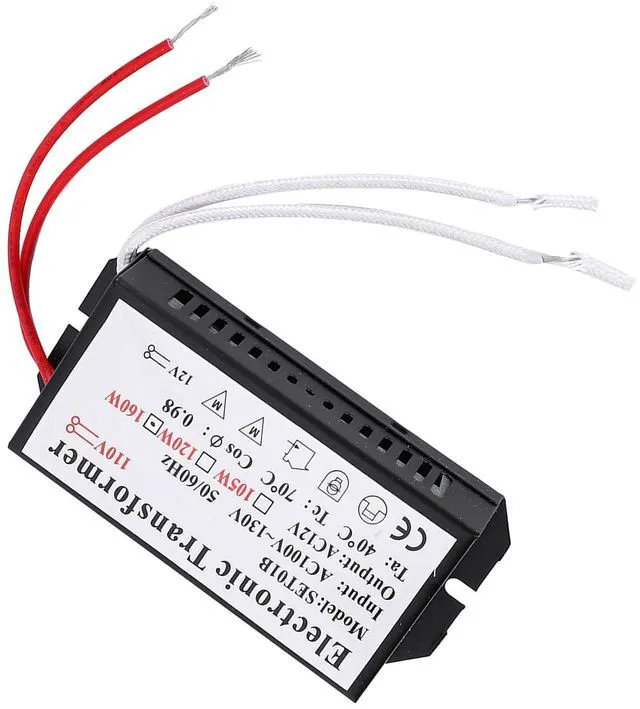 Alt view image 6 of 7 - Full Power No Noise Electronic Transformer, Voltage Converter, Large Allowance Stable for Transformer (160W)