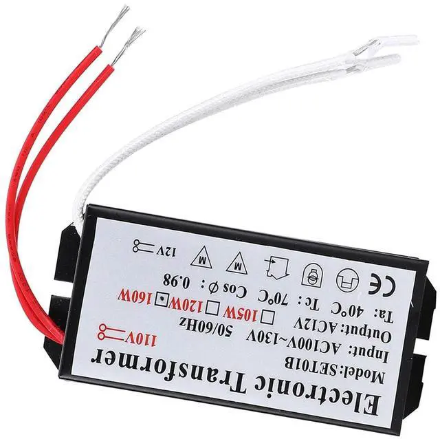 Alt view image 7 of 7 - Full Power No Noise Electronic Transformer, Voltage Converter, Large Allowance Stable for Transformer (160W)