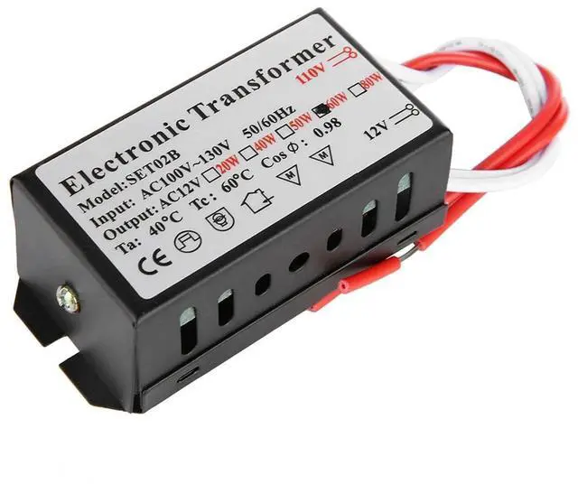 Alt view image 4 of 7 - Full Power No Noise Electronic Transformer, Voltage Converter, Large Allowance Stable for Transformer (60W)