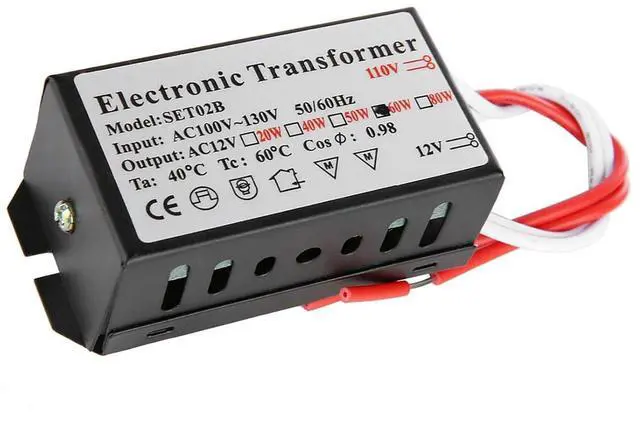 Alt view image 5 of 7 - Full Power No Noise Electronic Transformer, Voltage Converter, Large Allowance Stable for Transformer (60W)