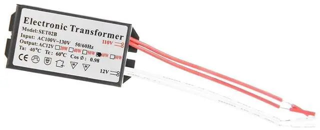 Alt view image 3 of 7 - Full Power No Noise Electronic Transformer, Voltage Converter, Large Allowance Stable for Transformer (60W)
