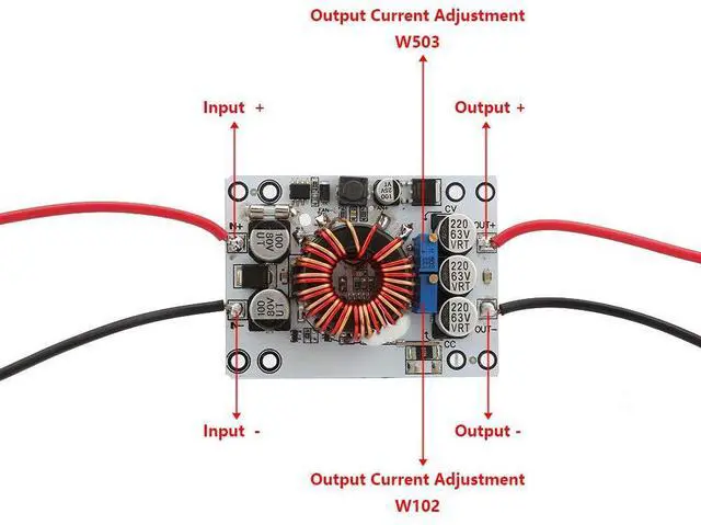 Alt view image 5 of 6 - Nonisolated 10A Input Boost Converter, Step Up Down Power Supply Module, Battery Charging Vehicle Power Supply for LED Driver Regulated Power Supply