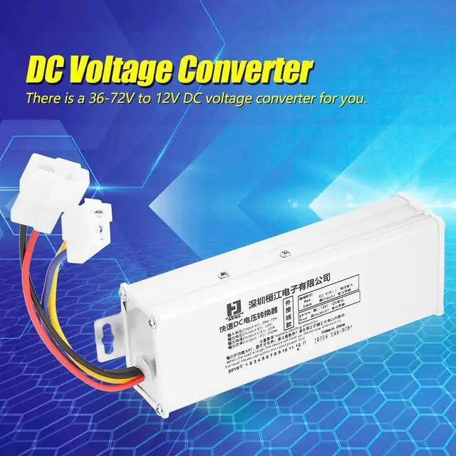 Alt view image 5 of 7 - Voltage Transformer, 3P Male 240W 20A DC Voltage Converter, 6.3 Insert Spring Small for External Wiring Sensor Applications