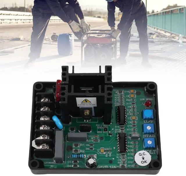 Main image of Voltage Regulator, with Low Speed Function Adjustable Voltage Range Generator Voltage Regulator, Genset Laboratory for Generator Home
