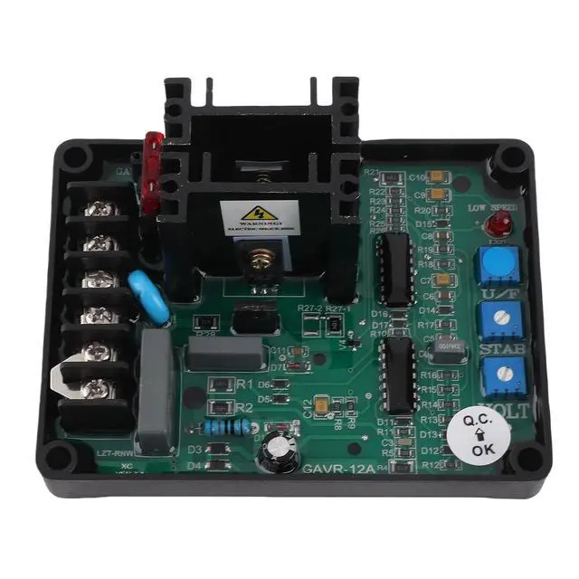 Alt view image 3 of 7 - Voltage Regulator, with Low Speed Function Adjustable Voltage Range Generator Voltage Regulator, Genset Laboratory for Generator Home