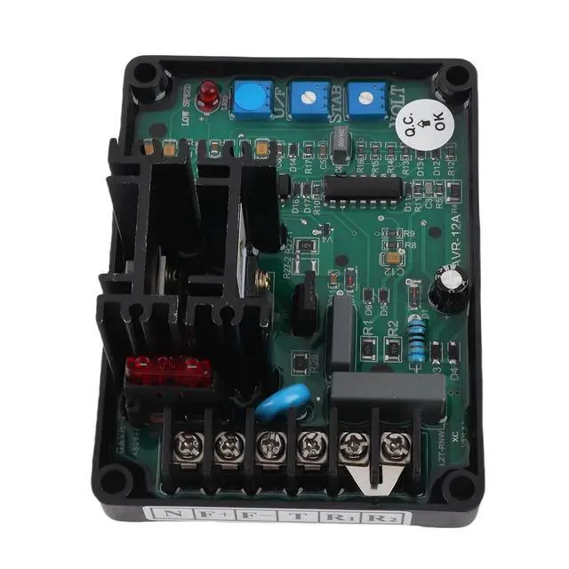 Alt view image 2 of 7 - Voltage Regulator, with Low Speed Function Adjustable Voltage Range Generator Voltage Regulator, Genset Laboratory for Generator Home