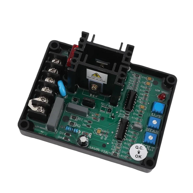 Alt view image 5 of 7 - Voltage Regulator, with Low Speed Function Adjustable Voltage Range Generator Voltage Regulator, Genset Laboratory for Generator Home