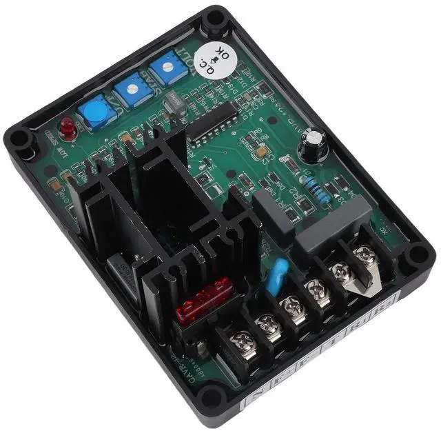 Alt view image 6 of 7 - Voltage Regulator, with Low Speed Function Adjustable Voltage Range Generator Voltage Regulator, Genset Laboratory for Generator Home