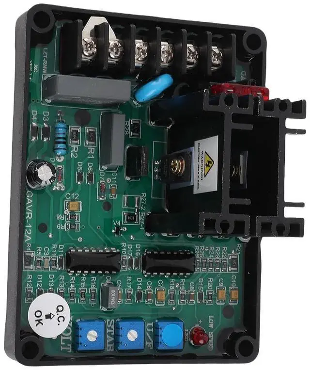 Alt view image 4 of 7 - Voltage Regulator, with Low Speed Function Adjustable Voltage Range Generator Voltage Regulator, Genset Laboratory for Generator Home
