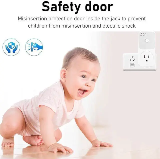 Alt view image 3 of 7 - Voltage Protector, Power Protector Outlet, Voltage Regulator, 120V Multi Function Plug with Wall Mount Power for TV PC Refrigerator Home Appliance