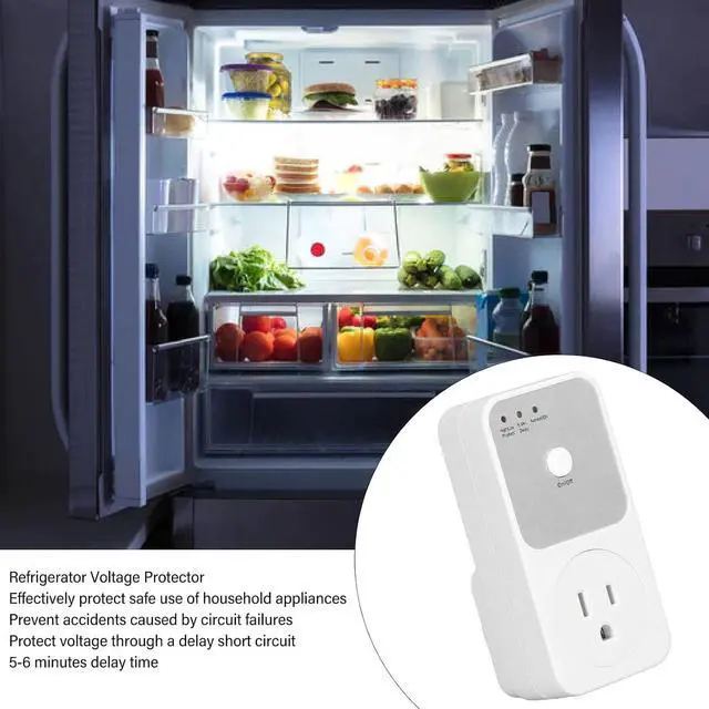 Alt view image 5 of 7 - Voltage Protector, Power Protector Outlet, Voltage Regulator, 120V Multi Function Plug with Wall Mount Power for TV PC Refrigerator Home Appliance