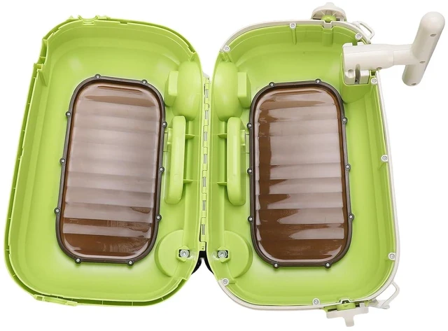 Alt view image 6 of 7 - Kids Ride On Luggage, Multi Functional, Safe and Stable, Large Capacity, Sturdy and Safe, Lightweight and Portable, 90 Degree Folding Pedal, Toddler Rideable (Green)